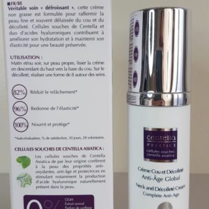 Crème Cou et Décolleté Anti-âge Global Bio Centella Prestige