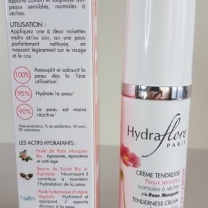 Crème Tendresse Bio Hydraflore flacon airless 40ml