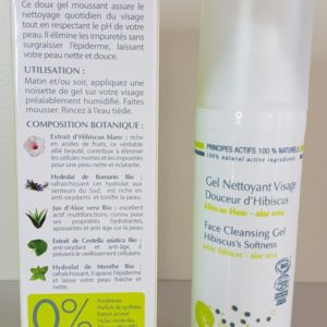 Gel nettoyant visage Bio Douceur d’Hibiscus Centella