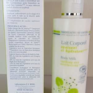 Lait Corps bio Hydratant et Apaisant Centella